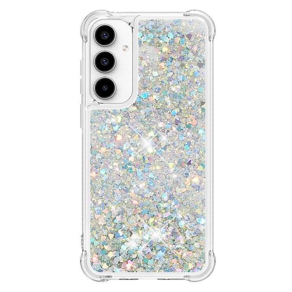 Glitter Bling TPU Skal Samsung Galaxy A35 Silver