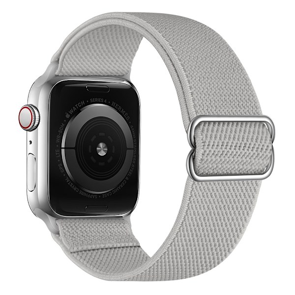 Elastiskt Nylonarmband Apple Watch Series 10 46mm Grå