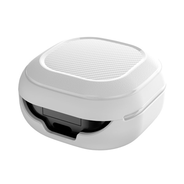 Stødsikkert Etui Med Karabinhake Galaxy Buds Live/Pro Hvid