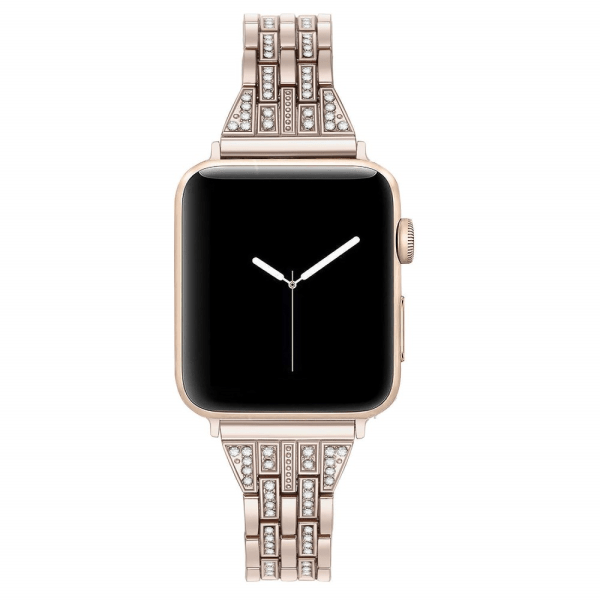 Slankt Bling Armbånd Apple Watch 42/44/45/49 mm Champagne Guld