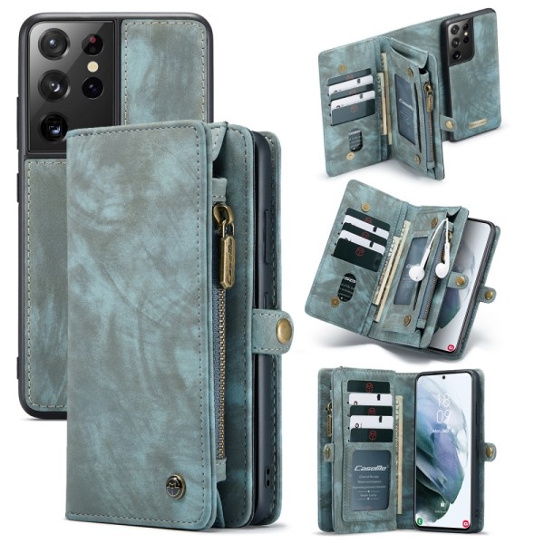 CaseMe Wallet Case Multi-Slot Samsung Galaxy S21 Ultra Blue