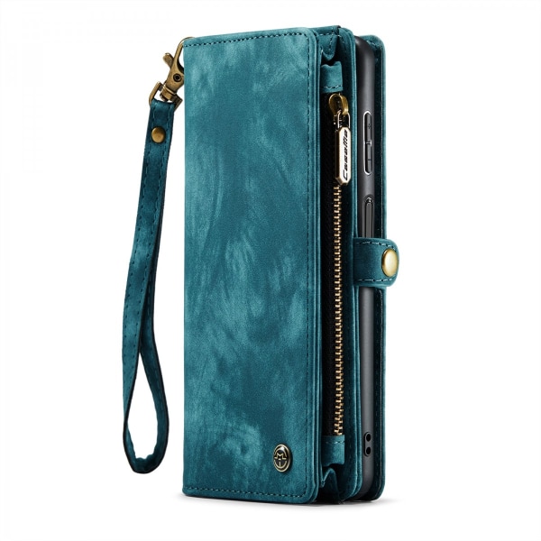 CaseMe Multi-Slot 2 i 1 Wallet Case Galaxy A14 Blue