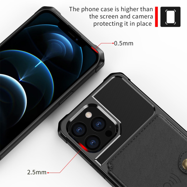 Multi-Slot Skal iPhone 13 Pro Max Sort