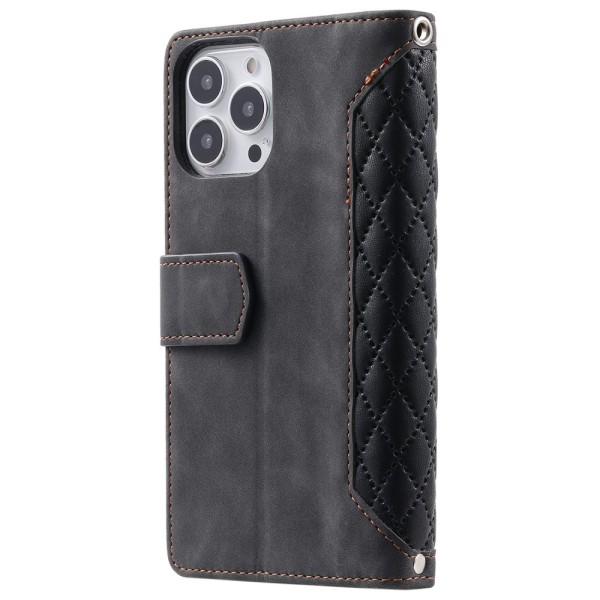 iPhone 14 Pro Max Wallet Cover Polstret Sort