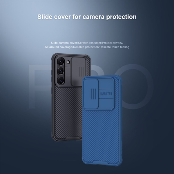 Nillkin CamShield Kotelo Samsung Galaxy S23 Plus Sini