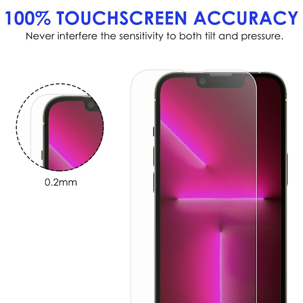 iPhone 14 Pro Skärmskydd & Linsskydd Härdat Glas