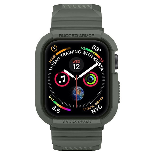 Spigen Apple Watch 44/45mm Case Rugged Armor Pro Military Green