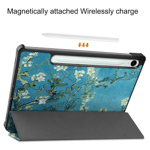 Samsung Galaxy Tab S10 FE Fodral Tri-fold Körsbärsblommor