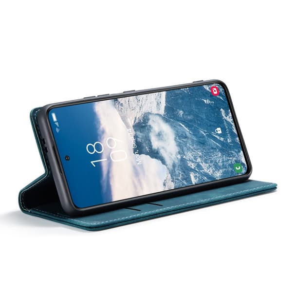 CaseMe Slim Plånboksfodral Samsung Galaxy S25 Blå