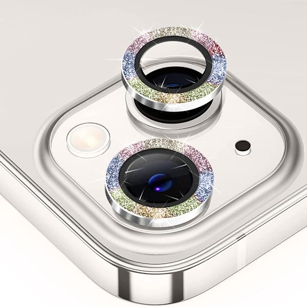 Hat Prince Glitter-linskydd iPhone 15/15 Plus Multicolor
