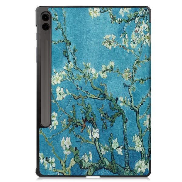 Samsung Galaxy Tab S9 FE Plus Etui Tri-fold Kirsebærblomster