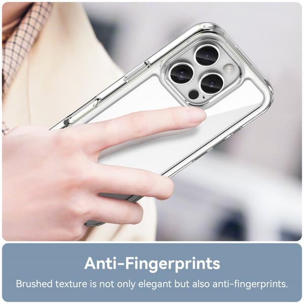Hybrid Edge Skal iPhone 16 Pro Transparent