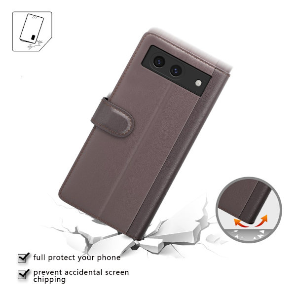 Ægte læderetui Google Pixel 8a Brun