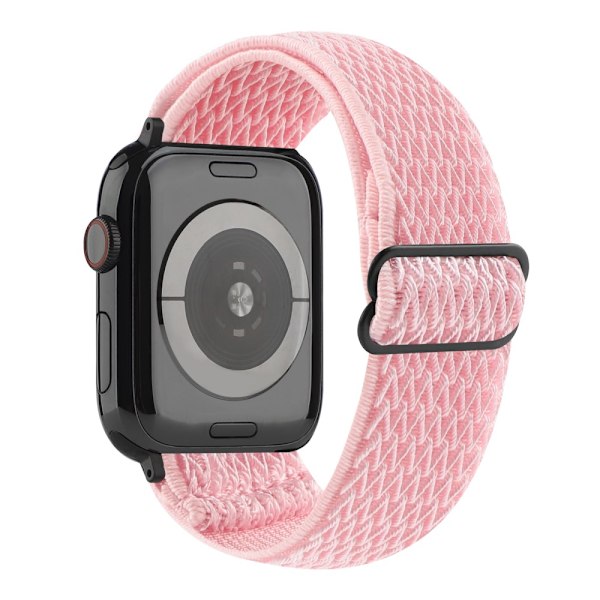 Kudottu Nylon-ranneke Apple Watch Series 10 46mm Vaaleanpunainen