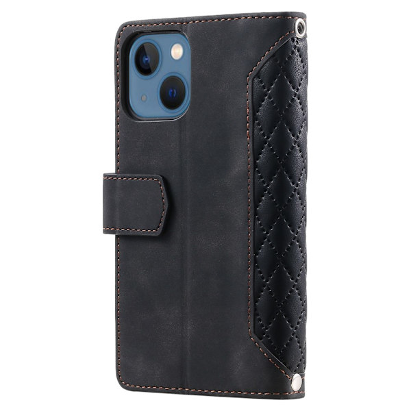 iPhone 14 Pungetui Polstret Sort