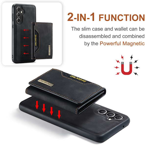 DG.MING 2 in 1 Magnetic Card Slot Case Samsung Galaxy S25 Plus B