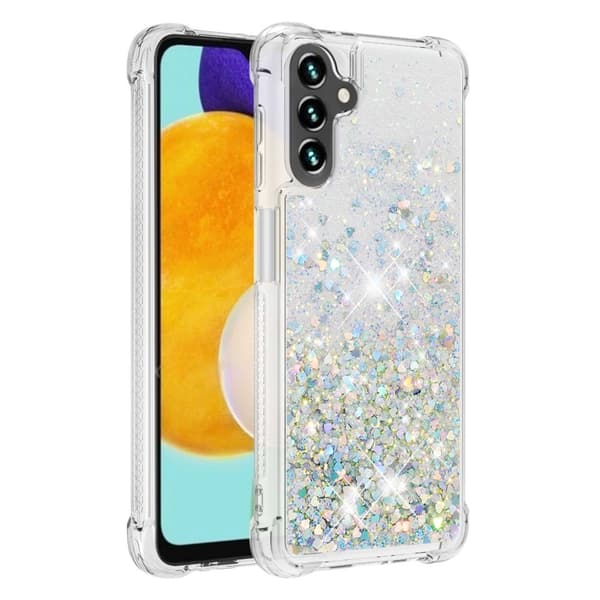 Glitter Bling TPU Skal Samsung Galaxy A13 Silver