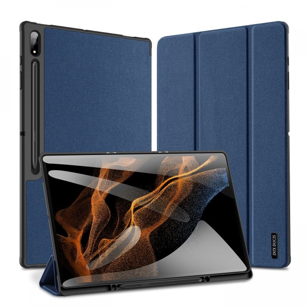 Dux Ducis Domo Tri-fold Case Samsung Galaxy Tab S8 Ultra Blå