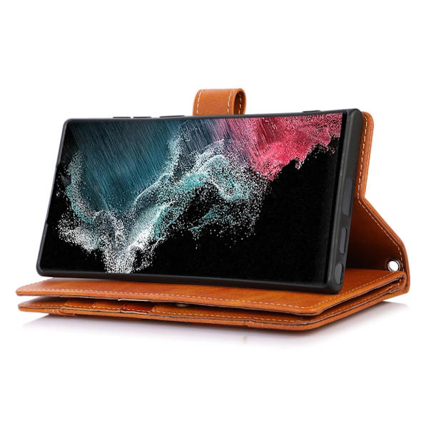 Pungetui Multi-Slot Samsung Galaxy S23 Ultra Cognac