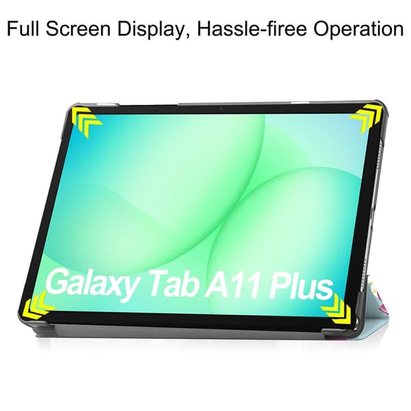 Samsung Galaxy Tab A11 Plus Kotelo Tri-fold Unicorn