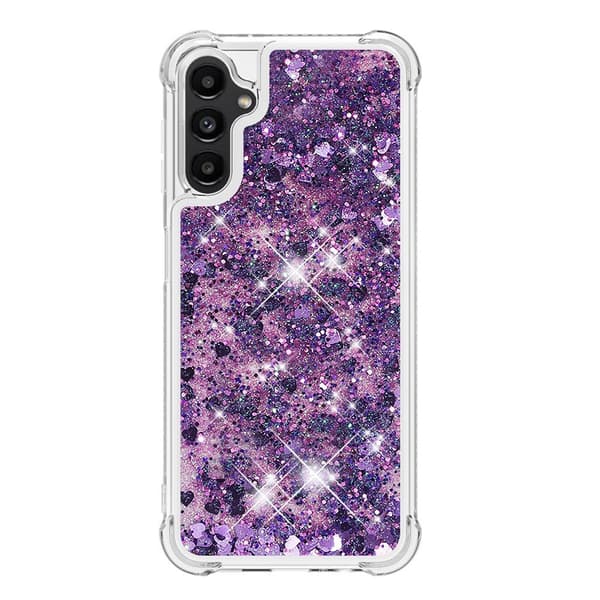 Glitter Bling TPU Skal Samsung Galaxy A14 Lila