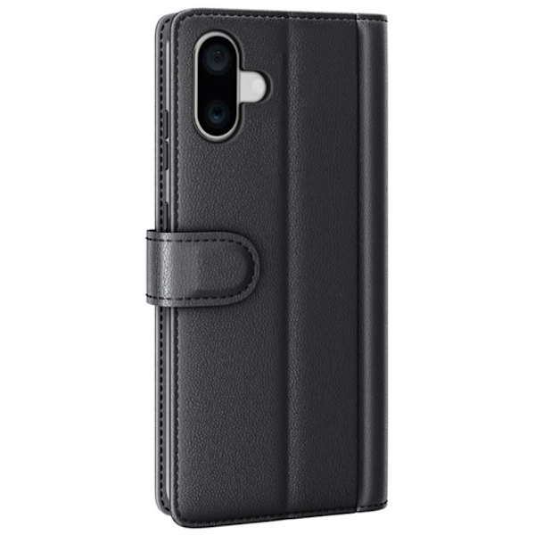 Aito nahkakotelo iPhone 16 Plus Musta