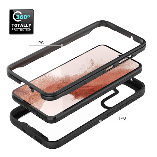 Allround Cover Skal Samsung Galaxy S23 Plus Sort