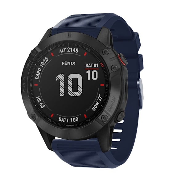 Silikonarmband Garmin Fenix 6X/6X Pro/7X Mörkblå