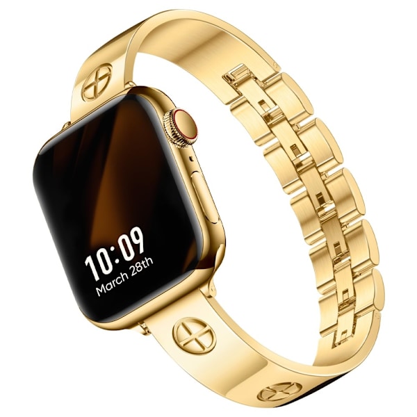 Bangle Bracelet Apple Watch Series 10 42mm Cross Guld