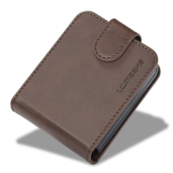 LC.IMEEKE Plånboksfodral Samsung Galaxy Z Flip 7 FE Brun