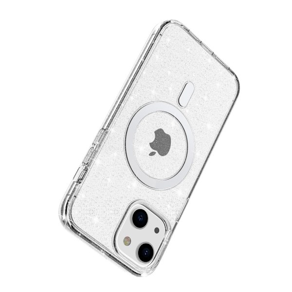 Glitter MagSafe Skal iPhone 14 Transparent