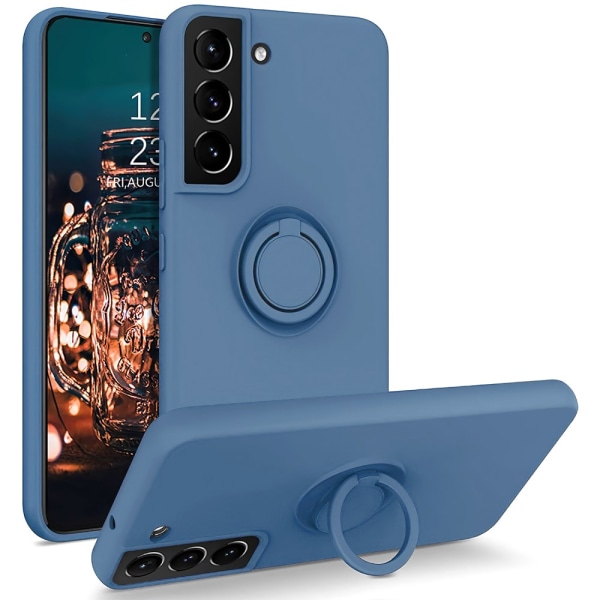Samsung Galaxy S22 cover med ringholder mørkeblå