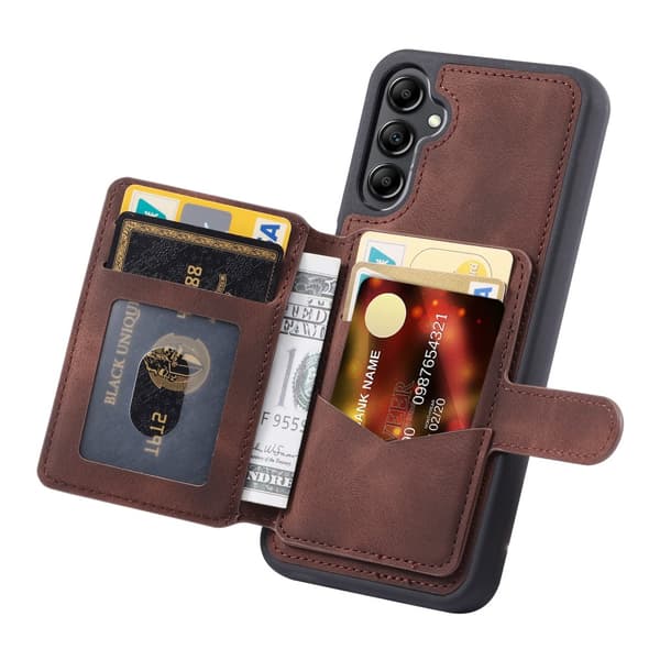 Multi-Slot Skal RFID-beskyttelse Samsung Galaxy S23 FE Brun