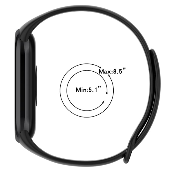 Silikonarmbånd Xiaomi Mi Band 9 Sort