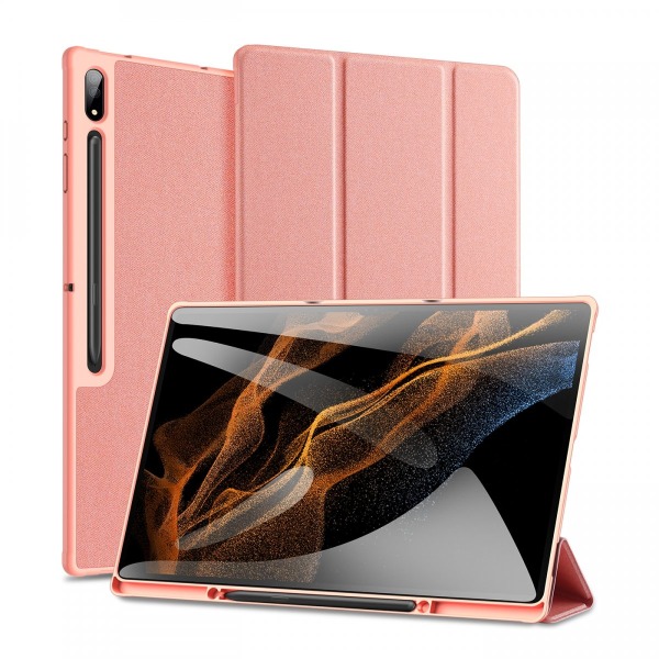Dux Ducis Domo Tri-fold etui Samsung Galaxy Tab S8 Ultra Pink