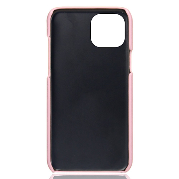Nahkainen korttikotelo iPhone 15 - Vaaleanpunainen