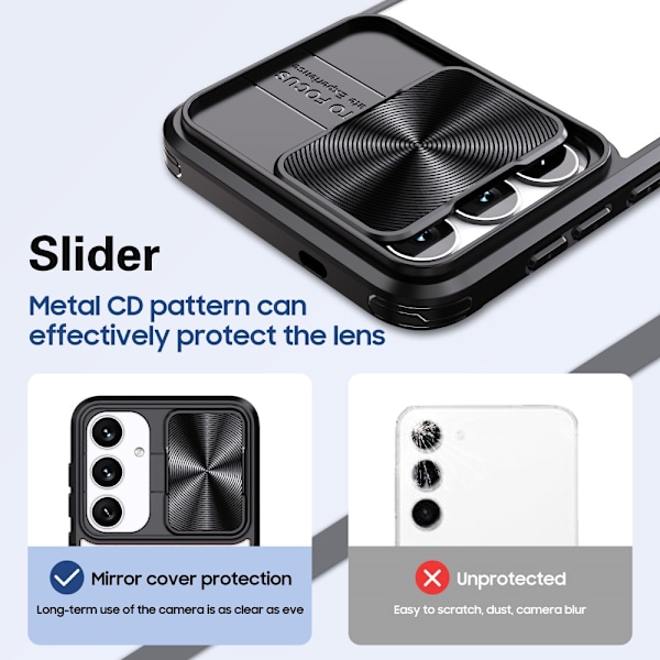 Cover Med Kamerabeskyttelse Samsung Galaxy S25 Sort