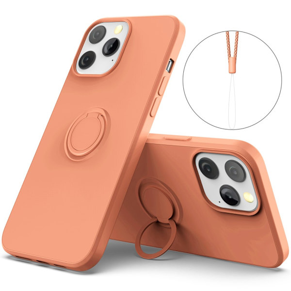 iPhone 13 Pro Max Skal Med Ringhållare Orange