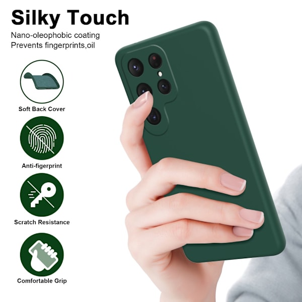Silikonecover Samsung Galaxy S24 Ultra Grøn