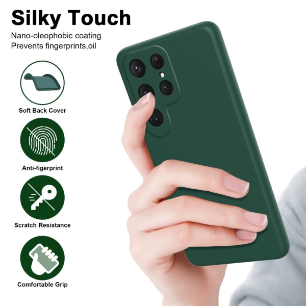 Silikonskal Samsung Galaxy S24 Ultra Grön