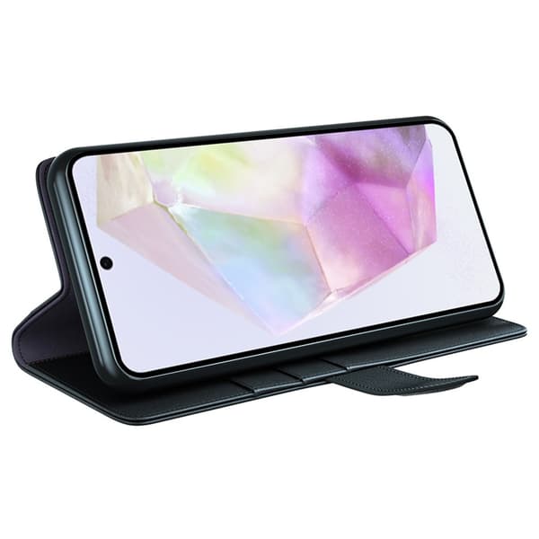 Äkta Läderfodral Samsung Galaxy A36 Svart