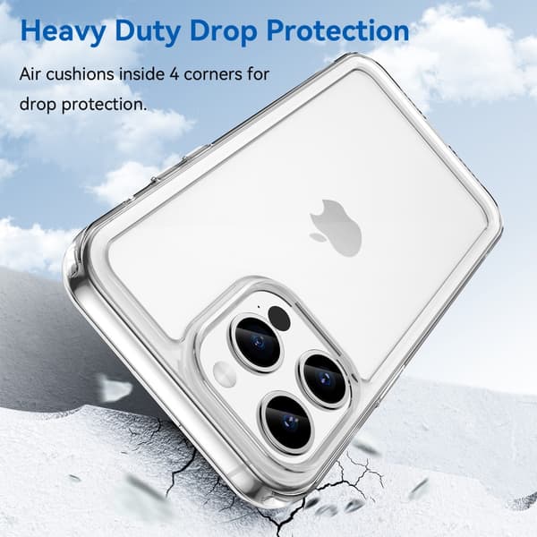 Hybrid Edge Skal iPhone 15 Pro Transparent