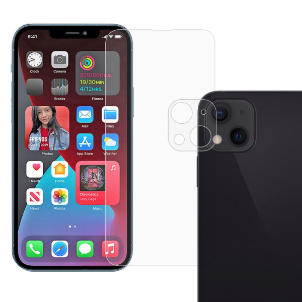 iPhone 13 Mini Skärmskydd & Linsskydd Härdat Glas