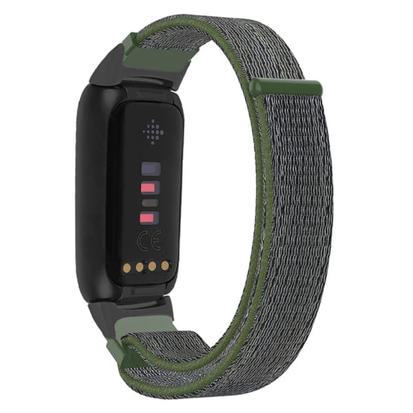 Fitbit Luxe -tumma nylonranneke, tummanvihreä