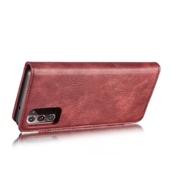 DG.MING Plånboksfodral Med Magnet Galaxy Note 20 Röd