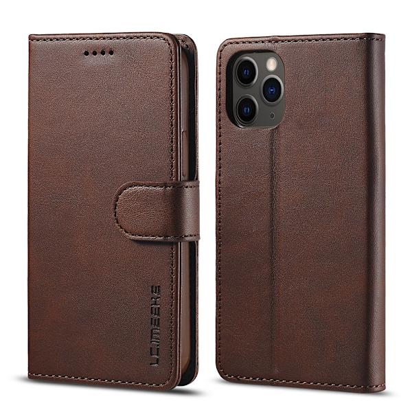 LC.IMEEKE Lompakkokotelo iPhone 12 Pro Max Ruskea