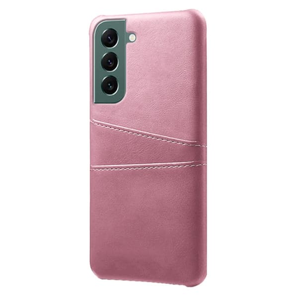 Läderskal Kortfack Samsung Galaxy S24 Rosa