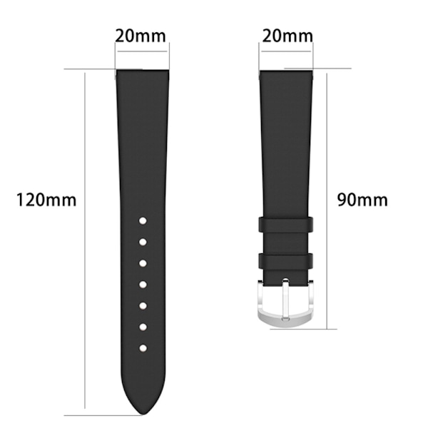 Ægte Læderrem Samsung Galaxy Watch 7 40mm Sort