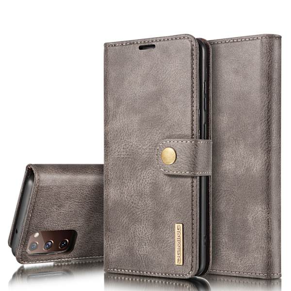 DG.MING 2-i-1 Magnet Pung Samsung Galaxy S20 FE Brun