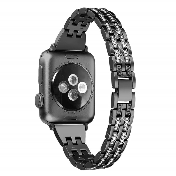 Slim Bling Bracelet Apple Watch 45mm Series 9 Svart